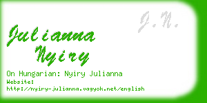 julianna nyiry business card